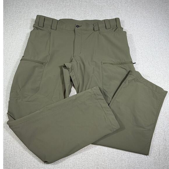 Duluth Trading Co Men 40x34 Tan Flexpedition Cargo Pants Stretch Utility Work - Picture 1 of 9